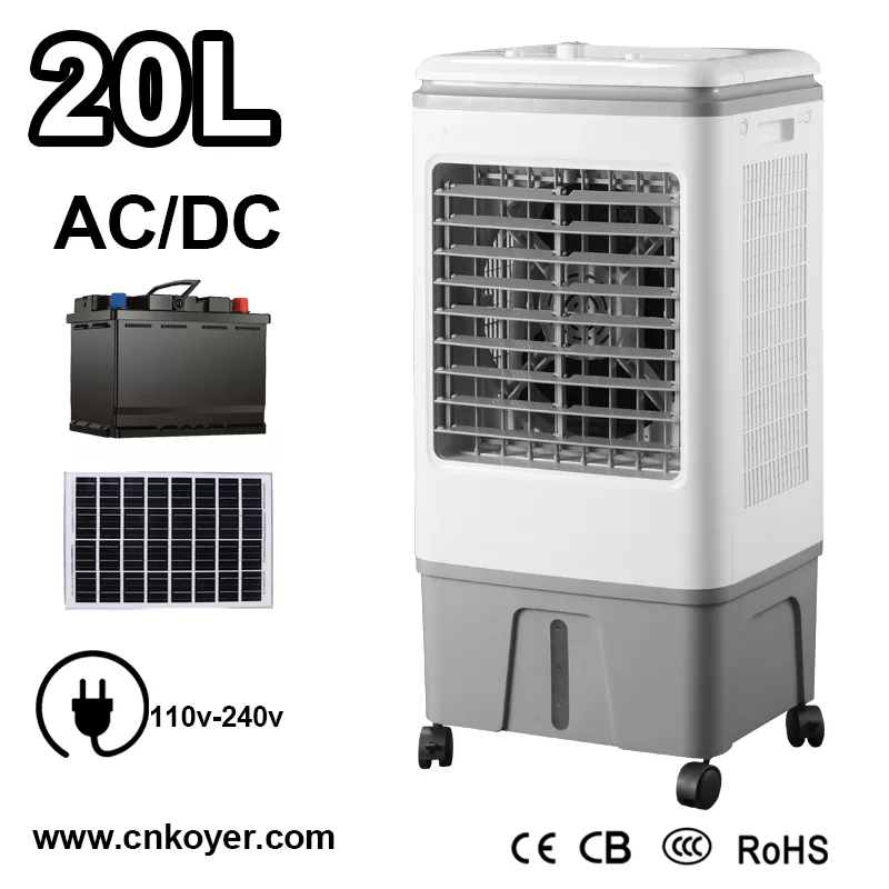 Újratölthető AC DC léghűtő ventilátor